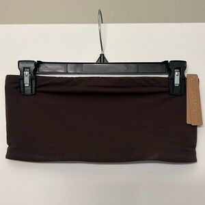 Skims Fits Everybody Bandeau in Espresso Size Medium